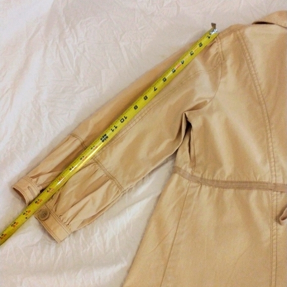 Caslon Spring Jacket BEIGE 3/4 Puff Sleeves Lightweight Nordstroms Jrs. Large - Picture 11 of 13